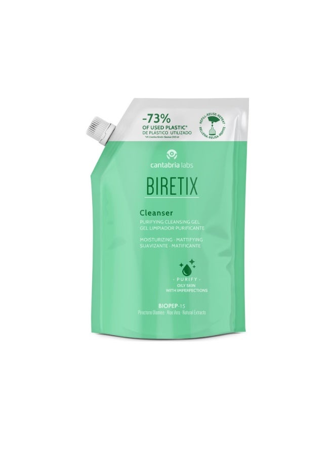 Biretix Cleanser Purifying Cleansing Gel Refill 400ml - Image 1